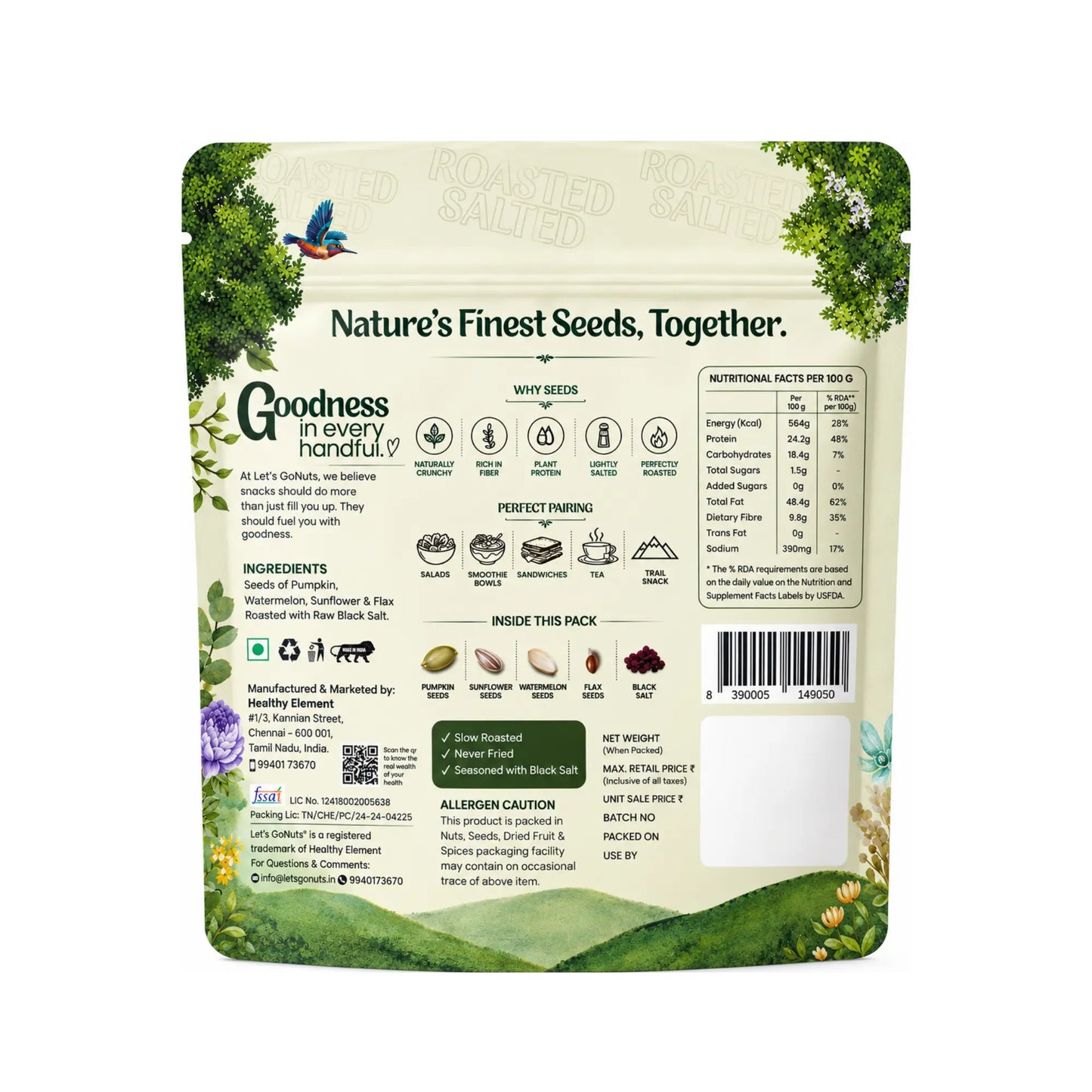 Roasted & Salted Seeds 150g