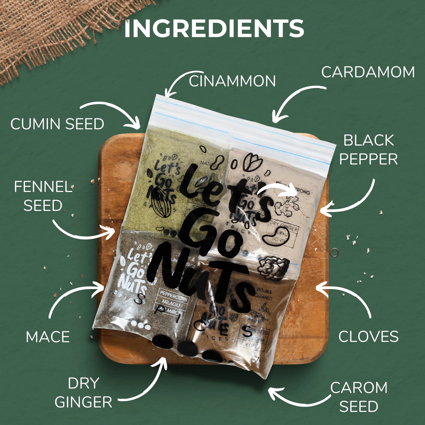 SET OF 09 AROMATIC POWDERED GARAM MASALA SPICES