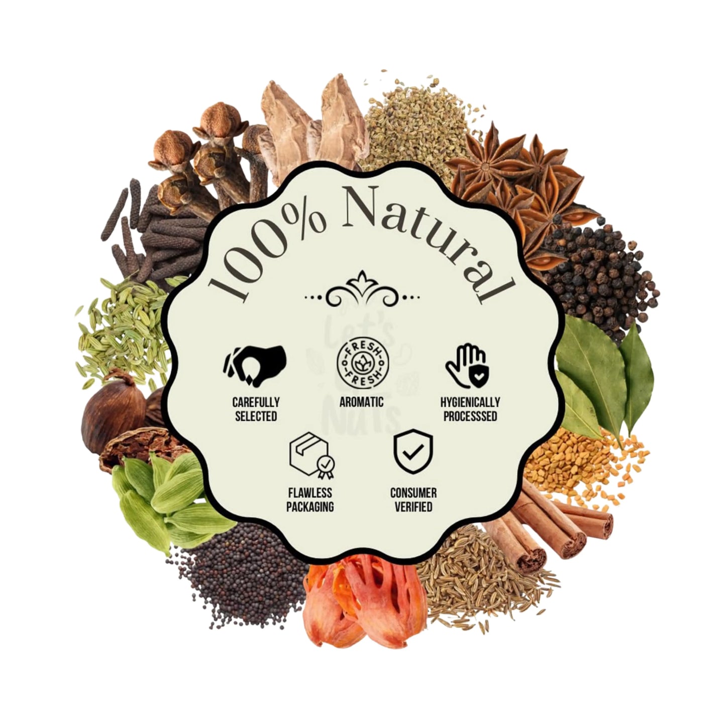 SET OF 09 AROMATIC POWDERED GARAM MASALA SPICES