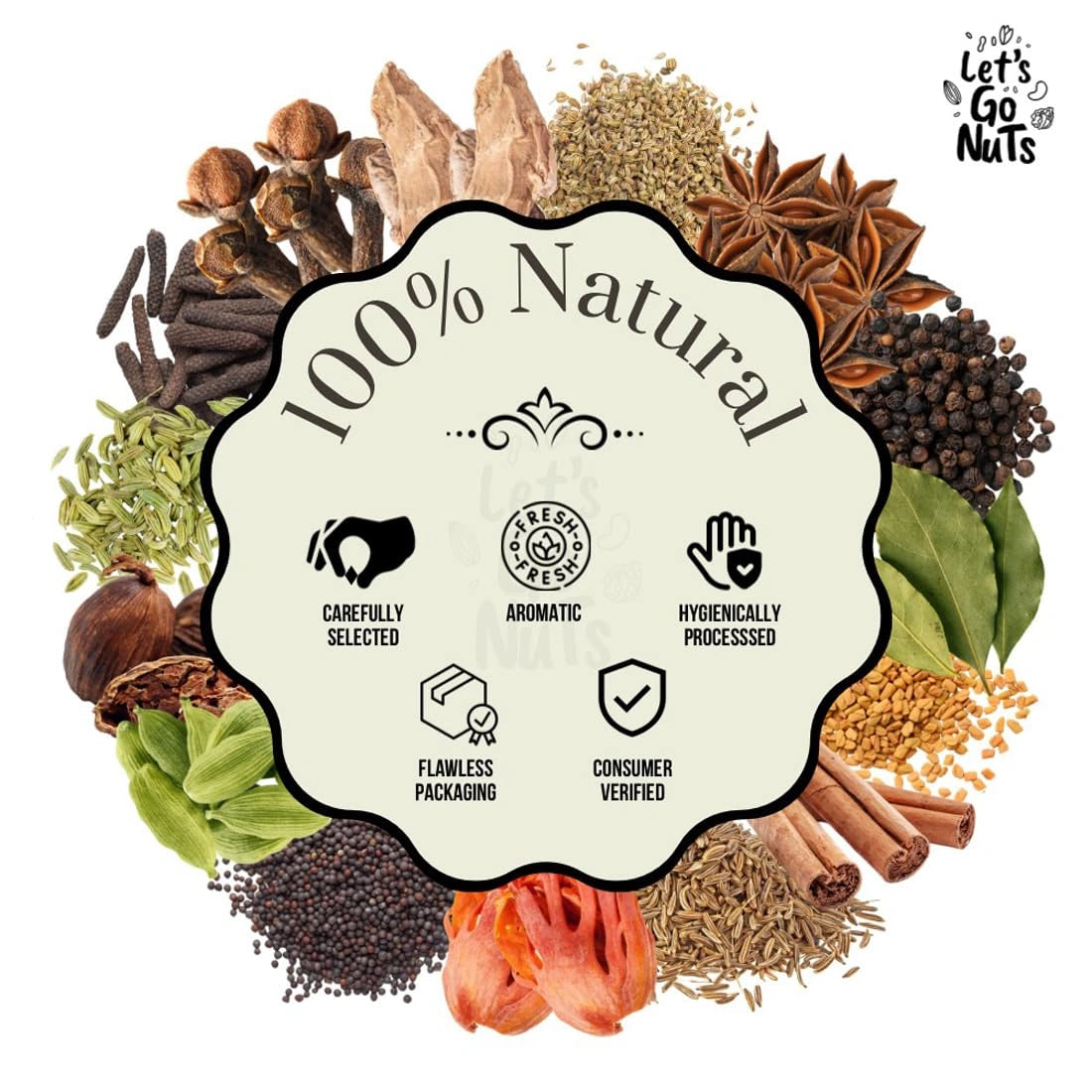 SET OF 15 AROMATIC WHOLE SPICES