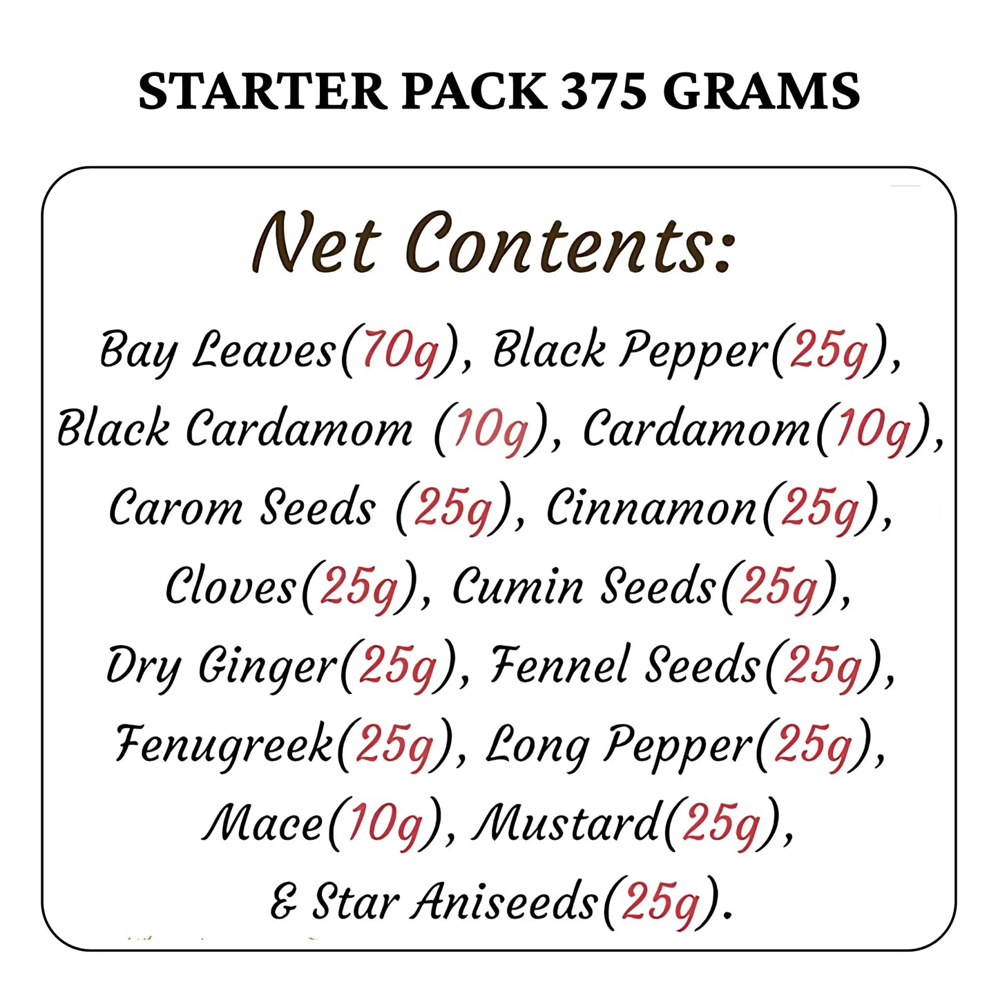SOS 375 Starter Pack 375g